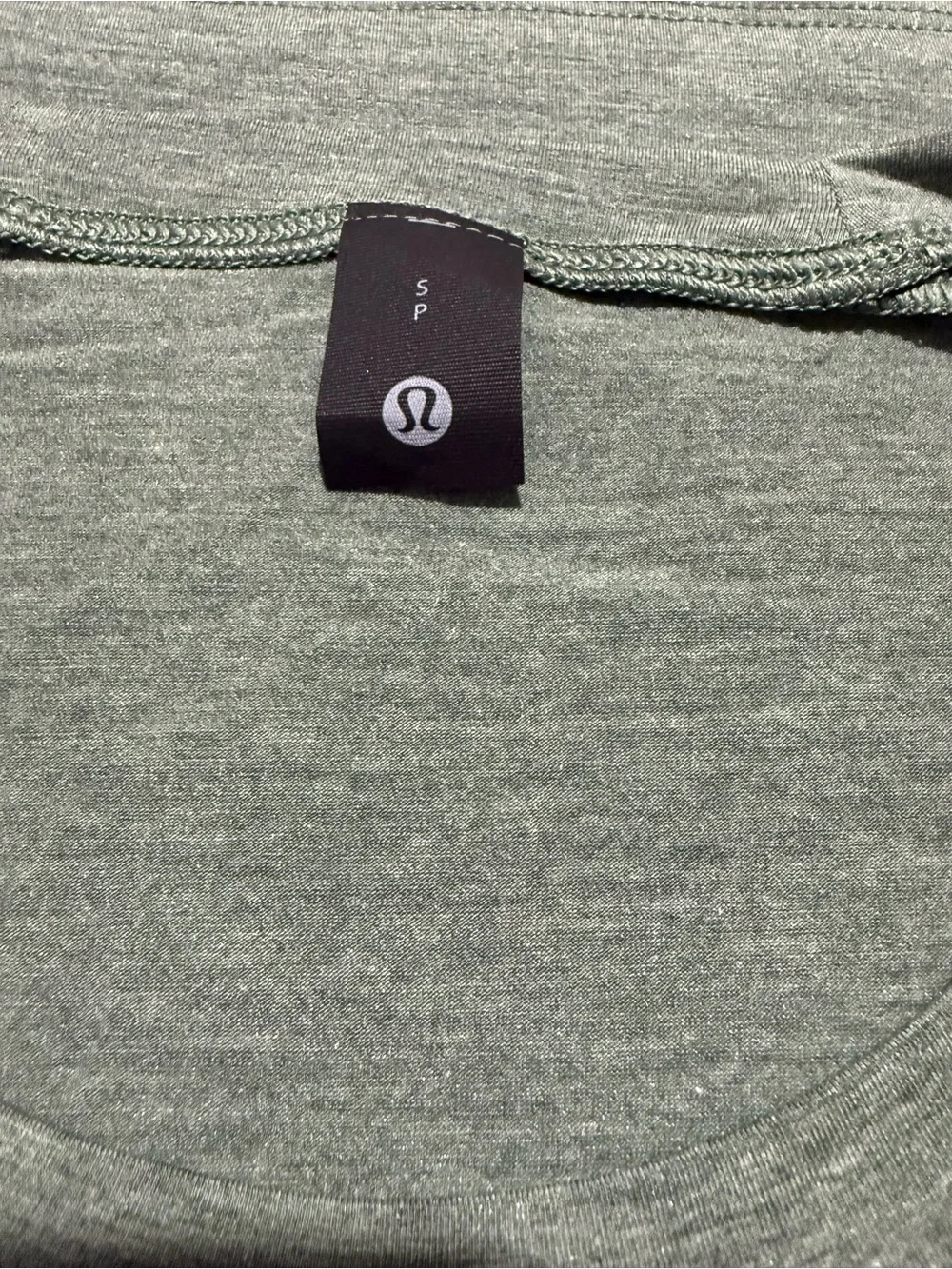 lululemon athletica Men's Heathered Sage Green Tank Top